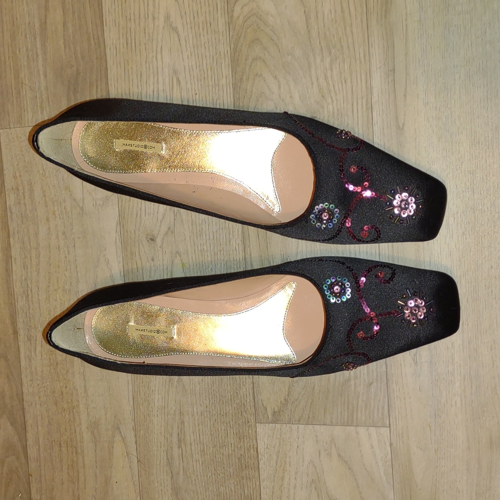 👣MAXSTUDIO 👣Sequines Ball Shoes footwear. - Picture 3 of 16